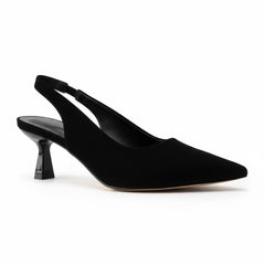 Tuhoomall Comfortable Kitten Heel Slip-On Shoes, Metallic Finish, Fashionable for Work and Travel, Made with Genuine Leather, Perfect for Spring and Summer