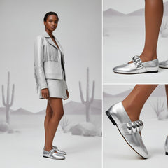 Tuhoomall Ballet Flats for Women, Round Toe, Adjustable Buckle, Casual Style, All-Day Comfort, Non-Slip Rubber Sole, Perfect for Parties and Performances