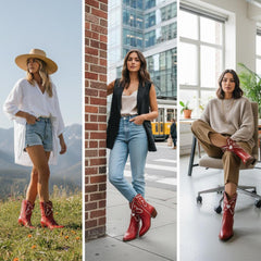 Tuhoomall Fashion Casual Chunky Heel Ankle Booties with Embroidered Hearts, Slip-On Design for All Seasons