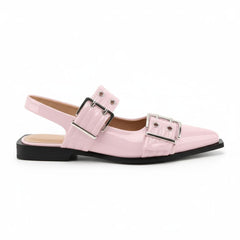 Tuhoomall Comfortable Low Heel Platform Shoes with Adjustable Metal Buckle for Casual and Office Use, Ideal for All-Season Wear