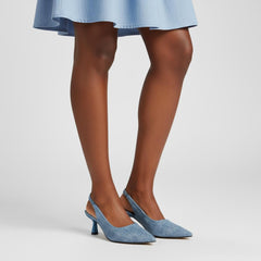 Tuhoomall Comfortable Kitten Heel Slip-On Shoes, Metallic Finish, Fashionable for Work and Travel, Made with Genuine Leather, Perfect for Spring and Summer