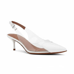 Tuhoomall High Heeled Sandals For Women, Fashion Pointed Toe Design, Mid Heel, Heart Pattern, Perfect For Stylish Outings, Comfortable Rubber Sole