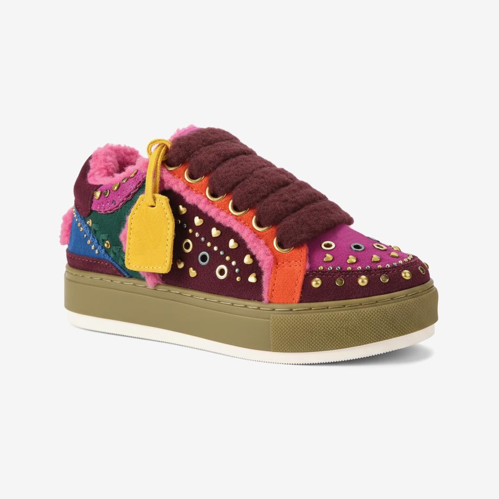 Tuhoomall Comfortable Flat Shoes For Women - Stylish Geometric Patterns, Perfect For Travel And Outdoor Activities, Featuring Removable Straps And Decorative Studs Tuhoomall