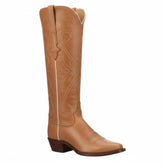 Tuhoomall Western Style Knee-High Boots, Embroidered Vegan Leather, 5.5cm Chunky Heel, Fashion Casual for All Seasons Tuhoomall