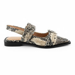 Tuhoomall Comfortable Low Heel Platform Shoes with Adjustable Metal Buckle for Casual and Office Use, Ideal for All-Season Wear Tuhoomall
