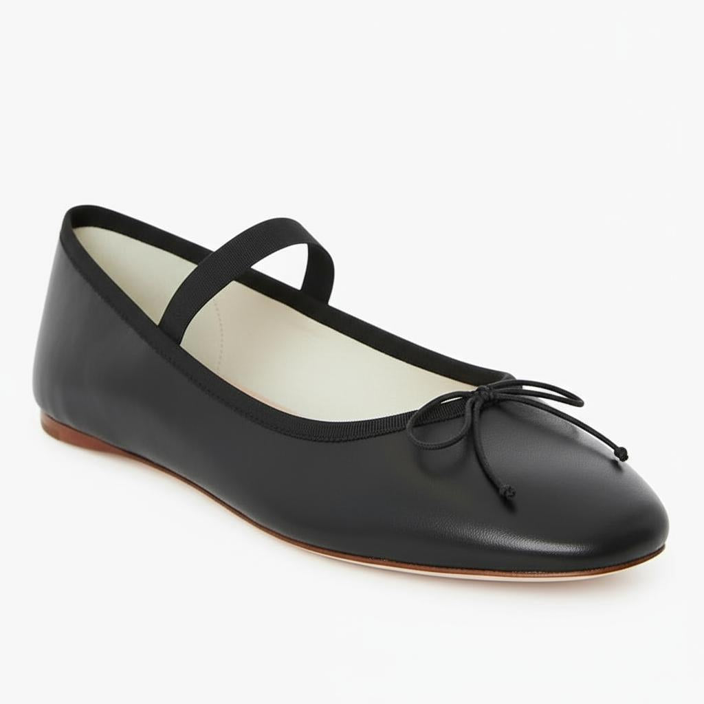 Tuhoomall Comfortable Mary Jane Flat Shoes with Bow, Slip-On Design for Fashionable Everyday Wear in Spring and Summer Tuhoomall