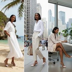 Tuhoomall High Heeled Sandals For Women, Fashion Pointed Toe Design, Mid Heel, Heart Pattern, Perfect For Stylish Outings, Comfortable Rubber Sole