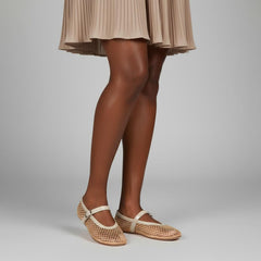 Tuhoomall Ballet Flats For Women, Adjustable Buckle, Elegant Pointed Toe, Comfortable Rubber Sole, Perfect For Parties And Performances