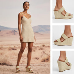 Tuhoomall Comfortable Platform Wedge Sandals for Women - 10.5cm Heel, Open-Toe Design, Fashionable Summer Style with PVC and Rubber Materials