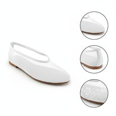 Tuhoomall Ballet Flats for Women, Comfortable and Stylish, Perfect for Parties and Daily Wear, Round Toe Design, Slip-On Closure, Rubber Sole
