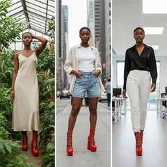 Tuhoomall Gothic High Ankle Boots for Parties and Performances, Thick Sole with Adjustable Strap, Durable Leather, 15.5cm Chunky Heels