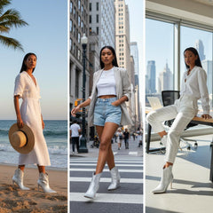 Tuhoomall Western Rhinestone Stiletto Ankle Boots, 3.54in High Heel, Slip-On Fashion for Parties and Casual Outings