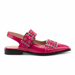 Tuhoomall Comfortable Low Heel Platform Shoes with Adjustable Metal Buckle for Casual and Office Use, Ideal for All-Season Wear