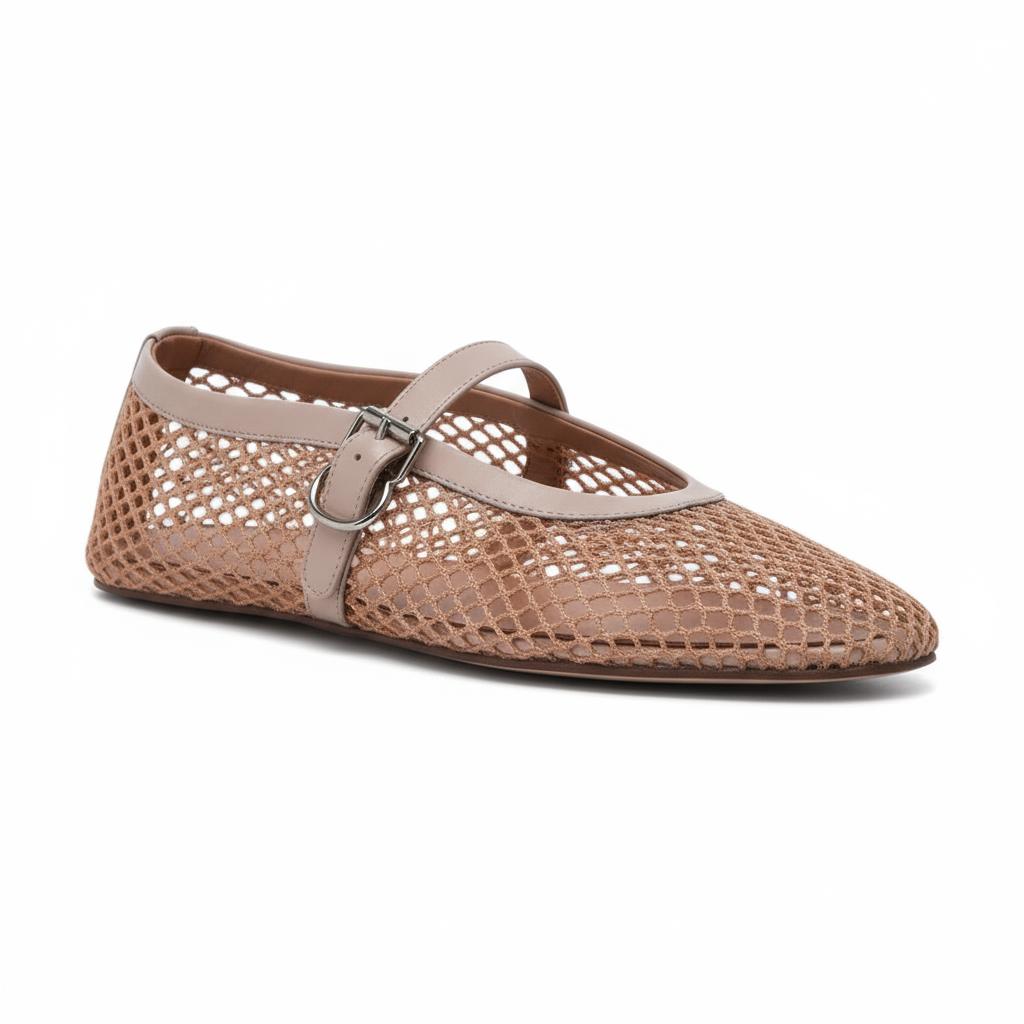 Tuhoomall Ballet Flats For Women, Adjustable Buckle, Elegant Pointed Toe, Comfortable Rubber Sole, Perfect For Parties And Performances Tuhoomall