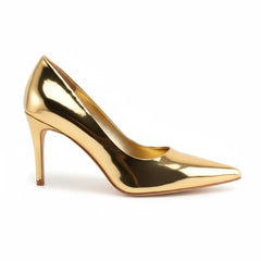 Tuhoomall Stylish High Heels for Parties and Dances, Gradient Design, Pointed Toe, 8cm Stiletto Heels, Slip-On, Rubber Sole, Synthetic Leather Lining