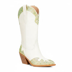 Tuhoomall Western Ankle Boots for Women, Comfortable Casual Style with Rhinestone Details, Perfect for Parties and Everyday Wear