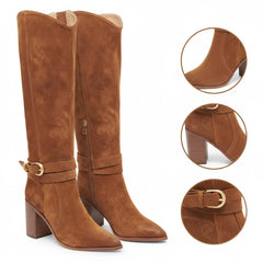 Tuhoomall Fashion Stiletto Ankle Boots for Women, Comfortable & Trendy with Zipper Closure, Ideal for Parties, Work & Casual Outings