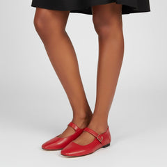 Tuhoomall Comfortable Flat Shoes For Women, Classic Office Style, Adjustable Buckle, Solid Color Design, Perfect For Spring And Summer