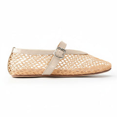 Tuhoomall Ballet Flats For Women, Adjustable Buckle, Elegant Pointed Toe, Comfortable Rubber Sole, Perfect For Parties And Performances