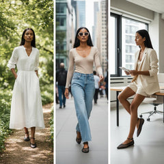 Tuhoomall Woven Flat Sandals for Women - Stylish Pointed Toe Design with Adjustable Buckle for Parties and Performances