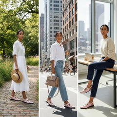 Tuhoomall Comfortable Low Heel Platform Shoes with Adjustable Metal Buckle for Casual and Office Use, Ideal for All-Season Wear