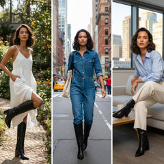 Tuhoomall Fashion Stiletto Ankle Boots for Women, Comfortable & Trendy with Zipper Closure, Ideal for Parties, Work & Casual Outings