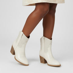 Tuhoomall Comfort Ankle Boots for Women with Chunky Heel and Pearl Embellishments, Perfect for Weddings, Parties, and Everyday Fashion