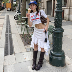 Tuhoomall Knee-High Stylish PU Combat Boots for Women with Adjustable Buckles and Metallic Accents, Casual and Formal Wear, Comfortable Low Chunky Heel