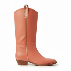 Tuhoomall Western Snip Toe Ankle Boots for Women, Classic All-Season Chunky Heel Rubber Sole, Easy Slip-On Design, Perfect for Casual and Office Wear