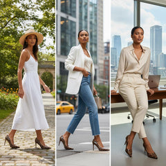 Tuhoomall Stylish High Heels for Parties and Dances, Gradient Design, Pointed Toe, 8cm Stiletto Heels, Slip-On, Rubber Sole, Synthetic Leather Lining