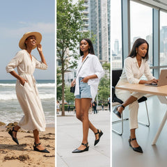 Tuhoomall Fashion High Heel Sandals for Women, Adjustable Buckle, Solid Color with Metal Accents, Stylish Casual and Office Wear