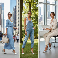 Tuhoomall Stylish High Heels for Parties and Dances, Gradient Design, Pointed Toe, 8cm Stiletto Heels, Slip-On, Rubber Sole, Synthetic Leather Lining