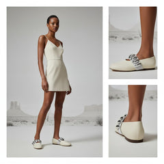 Tuhoomall Ballet Flats for Women, Round Toe, Adjustable Buckle, Casual Style, All-Day Comfort, Non-Slip Rubber Sole, Perfect for Parties and Performances