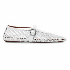 Tuhoomall Ballet Flats For Women, Adjustable Buckle, Elegant Pointed Toe, Comfortable Rubber Sole, Perfect For Parties And Performances