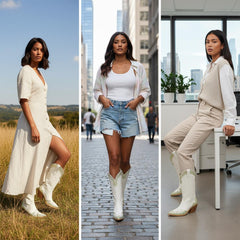 Tuhoomall Western Ankle Boots for Women, Comfortable Casual Style with Rhinestone Details, Perfect for Parties and Everyday Wear