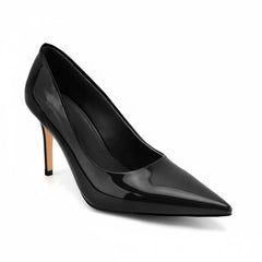 Tuhoomall Stylish High Heels for Parties and Dances, Gradient Design, Pointed Toe, 8cm Stiletto Heels, Slip-On, Rubber Sole, Synthetic Leather Lining