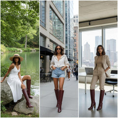 Tuhoomall Fashion Ankle Boots for Women, Comfortable Chunky Heel, Zipper Closure, Casual Daily Wear, Travel and Work Suitable, Classic Solid Color