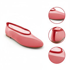 Tuhoomall Ballet Flats for Women, Comfortable and Stylish, Perfect for Parties and Daily Wear, Round Toe Design, Slip-On Closure, Rubber Sole