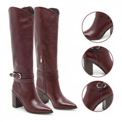 Tuhoomall Fashion Stiletto Ankle Boots for Women, Comfortable & Trendy with Zipper Closure, Ideal for Parties, Work & Casual Outings