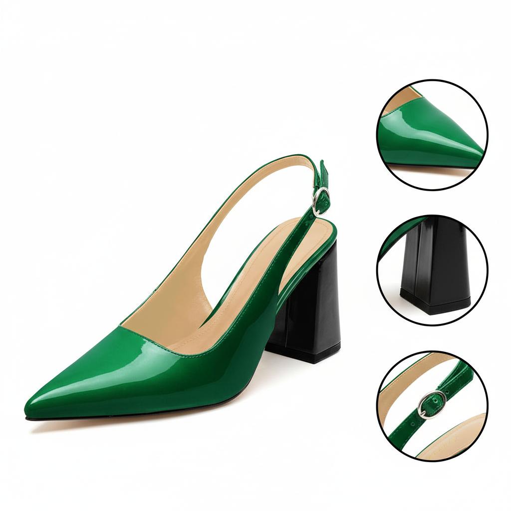 Tuhoomall Fashionable Comfortable High Heel Sandals for Summer - Classic Adjustable Strap Pointed Toe Casual Wear Tuhoomall