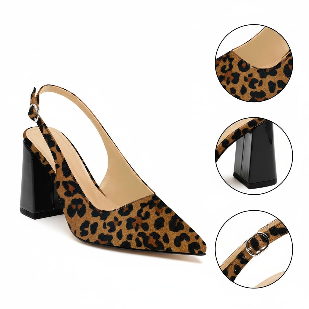 Tuhoomall Fashionable Comfortable High Heel Sandals for Summer - Classic Adjustable Strap Pointed Toe Casual Wear Tuhoomall