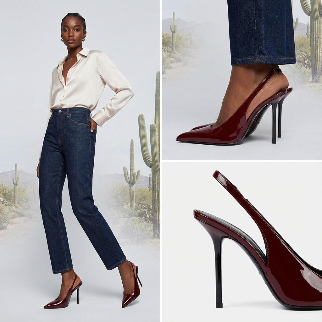 Tuhoomall High Heel Pointed Toe Slip-On Women’s Fashion Casual Shoes for Business, Performance, and Everyday Wear Tuhoomall