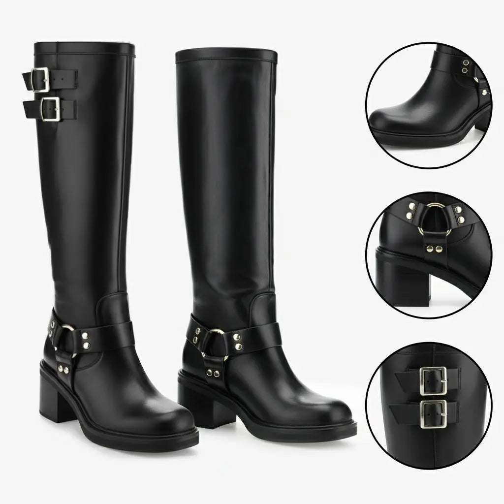 Tuhoomall Boots for Women, Comfortable Round Toe Ankle Booties with Chunky Heel, Slip-On Design for Outdoor and Casual Style, Suede Look Tuhoomall