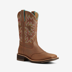 Tuhoomall Western Style Embroidered Ankle Boots for Women, Casual Fashion Footwear with Comfortable Flat Sole, Perfect for All Seasons