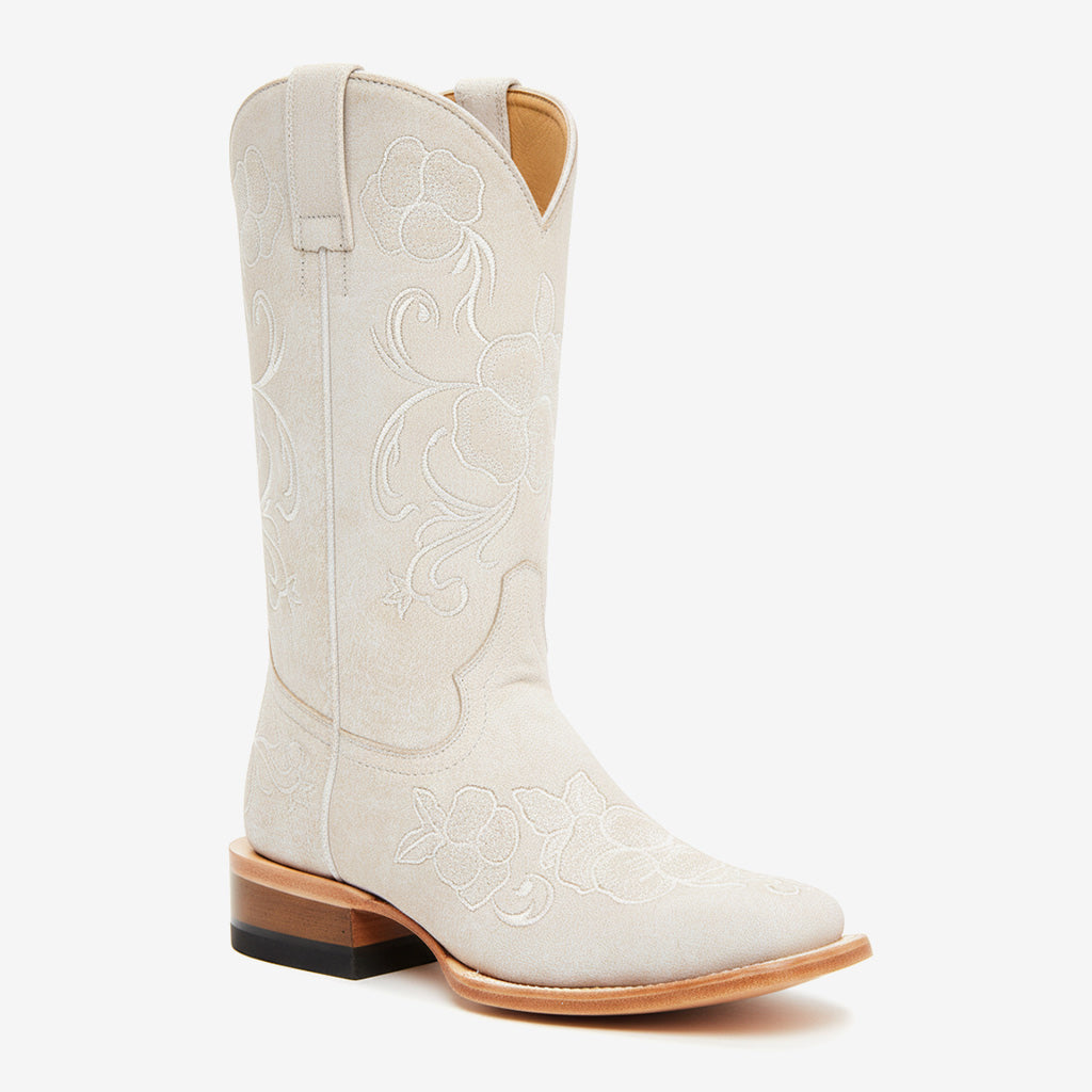 Tuhoomall Western Style Vintage Embroidered Cowboy Boots for Women, Casual Ankle Length, Chunky Heel, Slip-On Design, Perfect for Spring, Autumn, and Winter