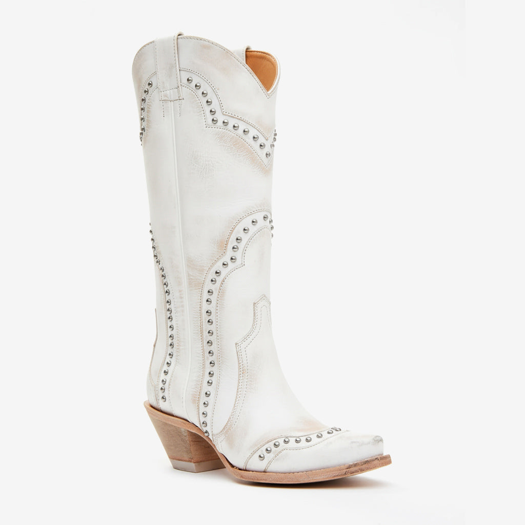 Tuhoomall Western Cowboy Boots for Women, Stitched Design, Fashion Casual Style, Chunky Heel, Mid-Calf Length, All-Season Wear