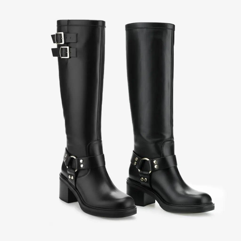 Tuhoomall Boots for Women, Comfortable Round Toe Ankle Booties with Chunky Heel, Slip-On Design for Outdoor and Casual Style, Suede Look Tuhoomall