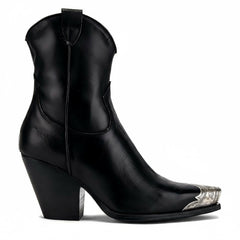 Tuhoomall Casual Almond Toe Chunky Heel Ankle Boots with Zipper for Everyday Office and Street Style