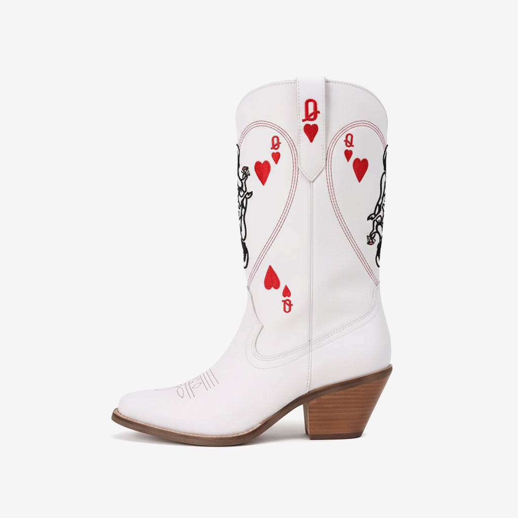Tuhoomall Western Style Women's Cowboy Boots, Embroidered Ankle Booties for Travel, Outdoor Fashion, Parties, and Casual Wear