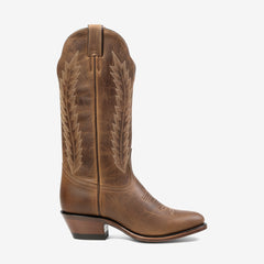 Tuhoomall Western Ankle Boots for Women, Fashionable Distressed Leather, Casual and Outdoor Style, Comfortable 5cm Mid Heel, Elegant Embroidery Detail